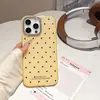 Capa com Lente de Diamante Brilhante e Bolinhas Adequada para iPhone 17 Apple 16 Pro Max, Estilo Moderno de Alta Qualidade, Anti-Queda para iPhone 15