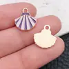 Acessórios de Joias DIY Transfronteiriços Esmalte Estrela de Cinco Pontas Formato de Coração Pingente de Chaveiro de Bolsa Brincos Colar Pulseira Charme