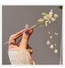 Estilo antigo trêmulo pérola lírio orquídea borla hairpin mulheres verão cheongsam roupas chinesas prato cabelo Palácio Lamp hairpin hairpin cabelo cocar