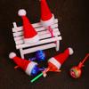 Decorações de Natal Chapéu de Natal Infantil Chapéu Pirulito de Natal Mini Chapéu de Natal Não Tecido