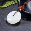 Fabricantes de colgantes con hebilla de seguridad de jade blanco de Xinjiang, venta al por mayor, colgante de jade dorado, colgante de cuarcita de jade, colgante de jade