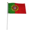 Bandera de Portugal bandera de mano bandera de poliéster de doble cara impresión bandera fábrica directa venta al por mayor puede muestra
