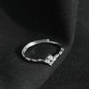 Nueva Llegada Anillo de Flor de Diamante Brillante para Mujer Anillo Simple Distintivo Ins Nicho Lujo Ligero de Alta Gama Anillo Abierto Anillo de Comida