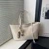 Bolso de Gran Capacidad Moda Textura Trendy Bolso de Hombro Simple 2025 Otoño e Invierno Nuevo Bolso Tote Personalizado para Mujer
