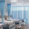 Cortinas Divisórias Médicas Personalizadas, Cortinas Divisórias de Ala Hospitalar Antibacterianas de Alta Densidade, Cortinas Bloqueadoras Retardantes de Chama para Salões de Beleza e Clínicas
