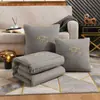 Colcha-Almohada Engrosada de Doble Uso para Siesta en la Oficina, Colcha de Aire Acondicionado, Cojín de Coche, Almohada Plegable para Sofá, Colcha Refrescante de Verano