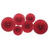 Ventilador de papel flor cor Vermelho Vinho Pérola acessórios de papelão dourado flor de papel ventilador de papel adereços de layout de parede de fundo de sala de casamento flor de papel ventilador