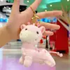Lindo Bufanda Azul Marino Pato Peluche Colgante Llavero Decoración para Bolso de Pareja Muñeca Juguete Pequeño Juguete de Peluche