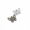Pulseira Colar Pingente DIY Pingente Borboleta Vazada Acessórios de Joia Liga Metálica Pingente Pequeno D232