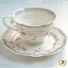 Juego de Tazas de Café Retro Jingdezhen Estilo Europeo Pequeña Taza de Cerámica de Lujo Creativo Pastoral Juego de Té de la Tarde Té Floral