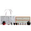 Set Combinado de Té Flor de Ciruelo Bronceado Negro Tazón Cubierto para el Hogar Taza de Té Cerámica Juego de Té Kung Fu de Alta Gama Regalo Entrada Lujo
