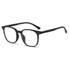 Nuevas gafas cuadradas estilo ins coreano para hombre, estilo moderno y artístico, monturas de gafas únicas con decoración de remaches de moda, lentes sin graduación