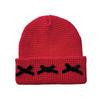 Fabricante Sombrero de Lana de Lazo Waffle Versátil Suelto Cálido Protección para las Orejas Gorro de Punto Invierno Sombrero Nuevo Venta al por Mayor