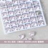 K9 unhas fundo afiado diamante rosa rosa amor torto coração diamante gordura quadrado octogonal strass unhas jóias 2 Pack