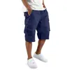 Shorts de Trabajo para Hombre de Comercio Exterior Transfronterizo Primavera 2025, Pantalones Cargo Deportivos Casuales Multibolsillos, Shorts de Secado Rápido para Hombre