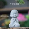 Figuritas de Monjes Pequeños para Paisajismo, Bonsái de Jardín de Flores, Paisajismo de Rocalla, Adornos Decorativos de Monjes Pequeños, Decoración de Paisaje, Estatuas de Buda