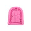 Porta dos desenhos animados porta de madeira cottage bolo de fondant molde de silicone molde de decoração de bolo de chocolate
