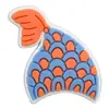 Série Cauda de Peixe Sereia Sonhadora Acessórios de Decoração para Sapatos Criativos DIY Croc Shoes Decorações para Sapatos Transfronteiriça PVC Borracha Macia Acessórios para Sapatos