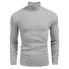Suéter de cuello alto para hombre de comercio exterior 2022 otoño e invierno suéter europeo y americano para hombre suéter de punto de manga larga Nuevo Verde