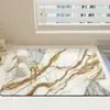 Alfombrilla de drenaje de mármol Mesa de cocina Secado de vajilla Posavasos Encimera Alfombrilla absorbente Alfombrilla de mesa sin lavado Limpiable y a prueba de aceite