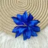 Decoração de Flor de Lírio Artificial, Diâmetro de 12cm, Enfeites de Lírio Perfumado, Decorações de Casamento Semi-Acabadas, Acessórios para Arranjos Decorativos