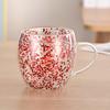 Taza de vidrio de borosilicato de alto valor de color, vidrio multiestilo, vidrio de doble capa, taza para leche, café, bebidas, taza de té