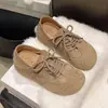 Zapatos Birkenstock para mujer que aumentan la altura, nuevo modelo de otoño, versátiles de plataforma con suela gruesa, de cordones, de dos vías, casuales, retro