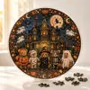 Novo Suncatcher de Acrílico de Halloween Transfronteiriço Quebra-Cabeça de Acrílico de Halloween F