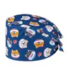 Gorro quirúrgico para mujer, gorro de algodón estampado, gorro para sala de operaciones de doctor, gorro de enfermera, gorro de luna, gorro para casa, gorro de chef tipo cúpula