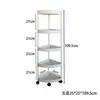 Estante Triangular de Almacenamiento para Inodoro de Casa Estante de Plástico Extraíble de Esquina para Baño Estante de Almacenamiento Multicapa para Artículos de Tocador de Baño