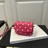 Mini Bolsa de Ombro Elegante Exquisite Linda Casual Estampa de Bolinhas Onduladas Popular Moda Tendência Bolsa Transversal Pequena Bolsa Quadrada para Mulheres