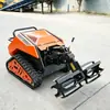 Rotocultivador rotatorio de orugas con control remoto diésel, máquina de zanjeo y relleno de orugas multiterreno con múltiples accesorios, ancho de 900 mm