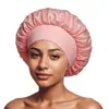 Touca de Cetim de Alta Elasticidade de Aba Larga Transfronteiriça da Amazon Chapéu para Cuidados com o Cabelo de Salão de Beleza Feminino Chapéu para Pós-parto Quimioterapia