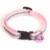 Collar con Parche Reflectante para Mascotas, Collar Reflectante para Gato y Perro, Collar con Cascabel, Collar Luminoso para Mascotas, Collar Ajustable