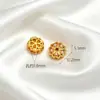 Retenção de Cor Alta Método Antigo Areia Dourada Diamante Incrustado em Ouro Contas Espaçadoras com Contas Pingente Solto DIY Manual Pulseira Pingente de Franja Acessórios