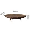 Mesa de Té de Madera Estilo Tranquilo Plato de Frutas Cesta de Frutas Retro Hogar Casa de Familia Sensación Suave Bandeja Rectangular Adornos