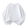 Camiseta de Manga Larga 100% Algodón para Niños Color Sólido Niños y Niñas Camiseta Publicitaria Versión Lisa para Niños Mayores Camiseta Base Top Liso Estampado