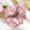 Nuevo Scrunchie de Satén de Doble Capa Floral de Amazon, Cuerda Elástica para el Cabello de Estilo Francés de Alta Gama para Mujeres