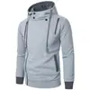 Nova Jaqueta Masculina com Puxador Lateral, Suéter com Capuz, Jaqueta Masculina, Cardigan Suéter com Capuz Fashion Casual