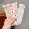 Flequillo Tejido Estilo Coreano Pegatina Mágica Flequillo Dulce de Gama Alta Pegatina Flequillo Estilo Pastoral Diadema Aro para la Cabeza Mujeres Pegatina de Flequillo Alto para el Cráneo