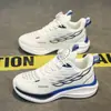 Zapatos para niños 2026 otoño nuevo modelo zapatillas deportivas tipo papá para niños mayores running zapatos de malla blanca transpirables