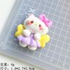 Flor de cerezo Ángel Gato accesorios de resina pegamento en crema horquilla creativa diy pegatina de refrigerador hebilla de zapato colgante material de almacenamiento