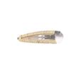 Otoño e Invierno flocado Ovalado pasador sin costuras femenino lado clip BB temperamento flequillo clip pasador accesorios para el cabello japoneses y coreanos joyería al por mayor