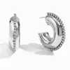Moda Europea y Americana Pendientes Exagerados Simples Versátiles de Personalidad Acero Inoxidable Color Hueco Calado Luz de Lujo Pendientes de Gama Alta para Mujeres
