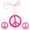Traje hippie de venta caliente transfronteriza, gafas de carnaval y pendientes con dijes de paz, collar, tocado, accesorios, fabricante de productos.
