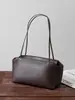 Bolso de mano minimalista con capa superior de piel de oveja para terraza, bolso tote coreano de cuero genuino de alta gama, bolso de mano/bolso de hombro de lujo ligero