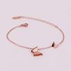 Pulsera de Acero de Titanio Estilo Coreano Esmerilado Doble Mariposa para Mujer Popular Hecha a Mano Joyería Pulsera Adornos de Mano Accesorios Populares de Celebridad de Internet Douyin