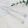 Fornecimento Direto da Fábrica Original Fecho de Cobre Colar de Zircônia Design de Luxo Leve Pingente de Cisne com Laço Nicho Personalização Atacado