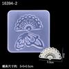 Espejo Cristal Loto mariposa viento antiguo concha etiqueta gotas de flores molde de silicona tocado broche accesorios de joyería