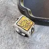 Anillo para Hombres Mayores Apertura Ajustable Estilo de Corte para Mujeres Diseño Retro de Nicho Marca de Moda Anillo de Estilo Frío Dedo Índice